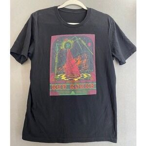 Propeller Red Rocks Amphitheatre Sci-Fi Psychedelic Graphic T-Shirt Mens Black